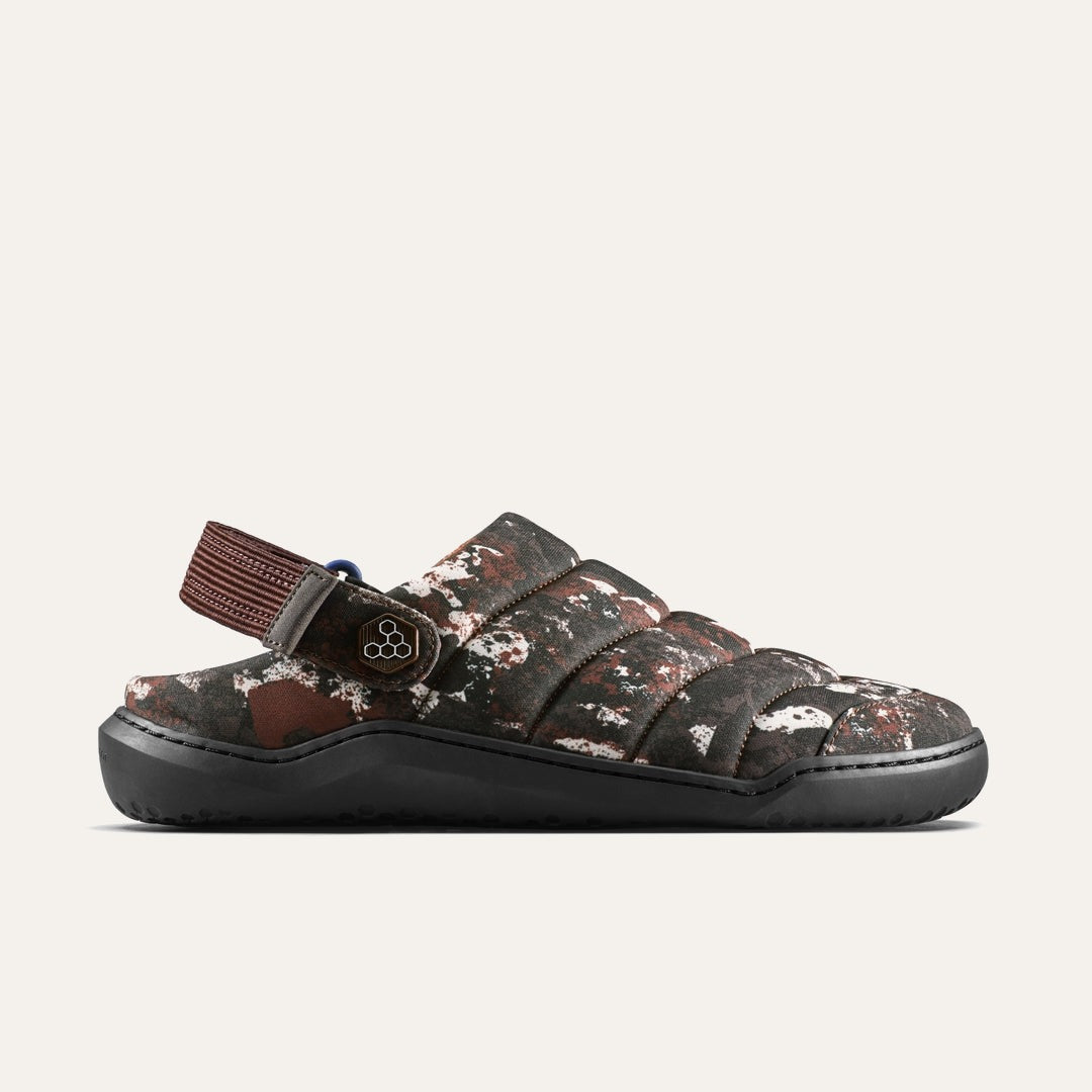 Gobi Wavey Mule Textile Womens - Mole Print