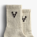 Mim Sheep Wool Thick Socks Unisex - White