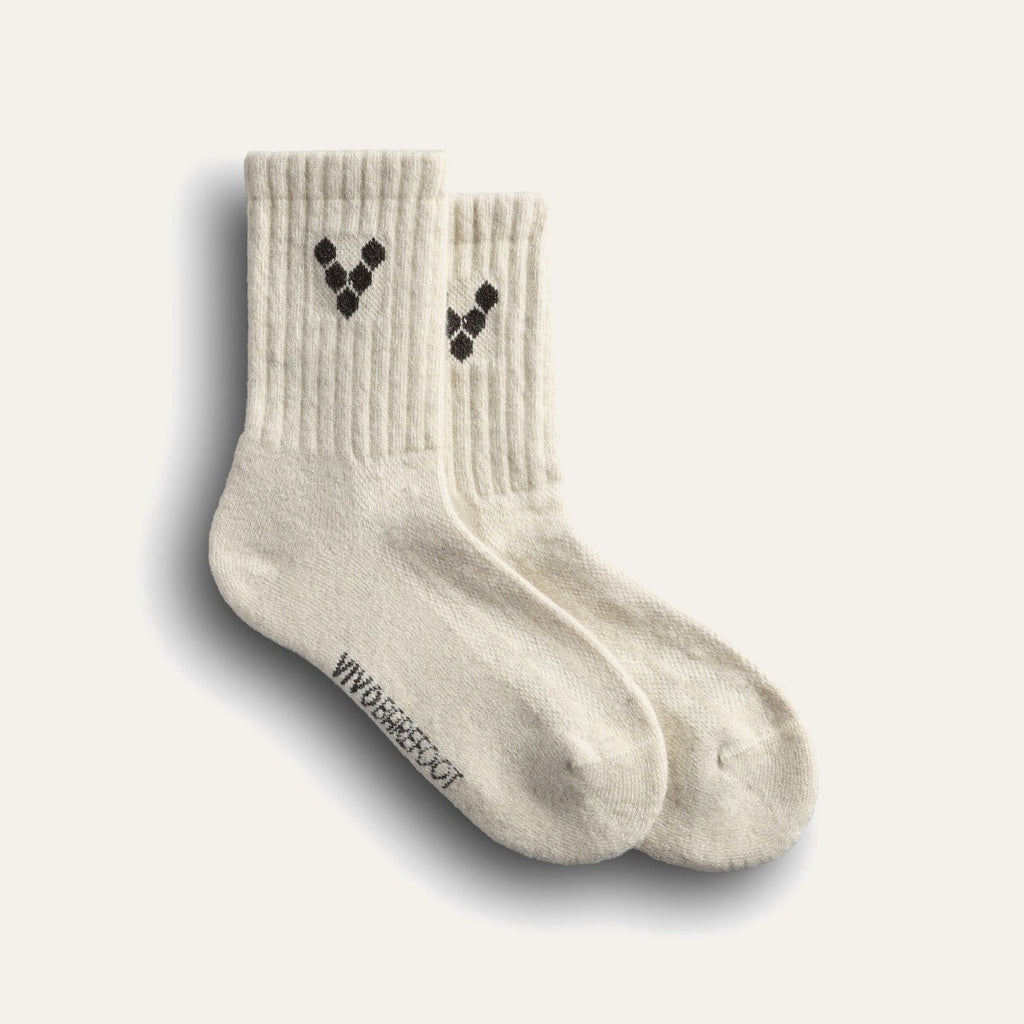 Mim Sheep Wool Thick Socks Unisex - White