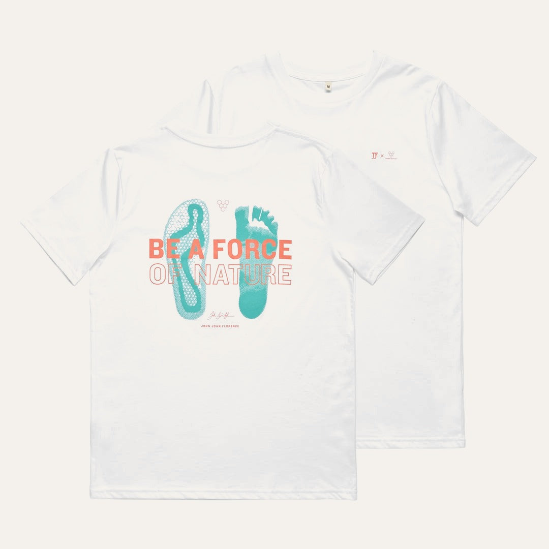 Vivobarefoot Force Of Nature T-Shirt Unisex - White