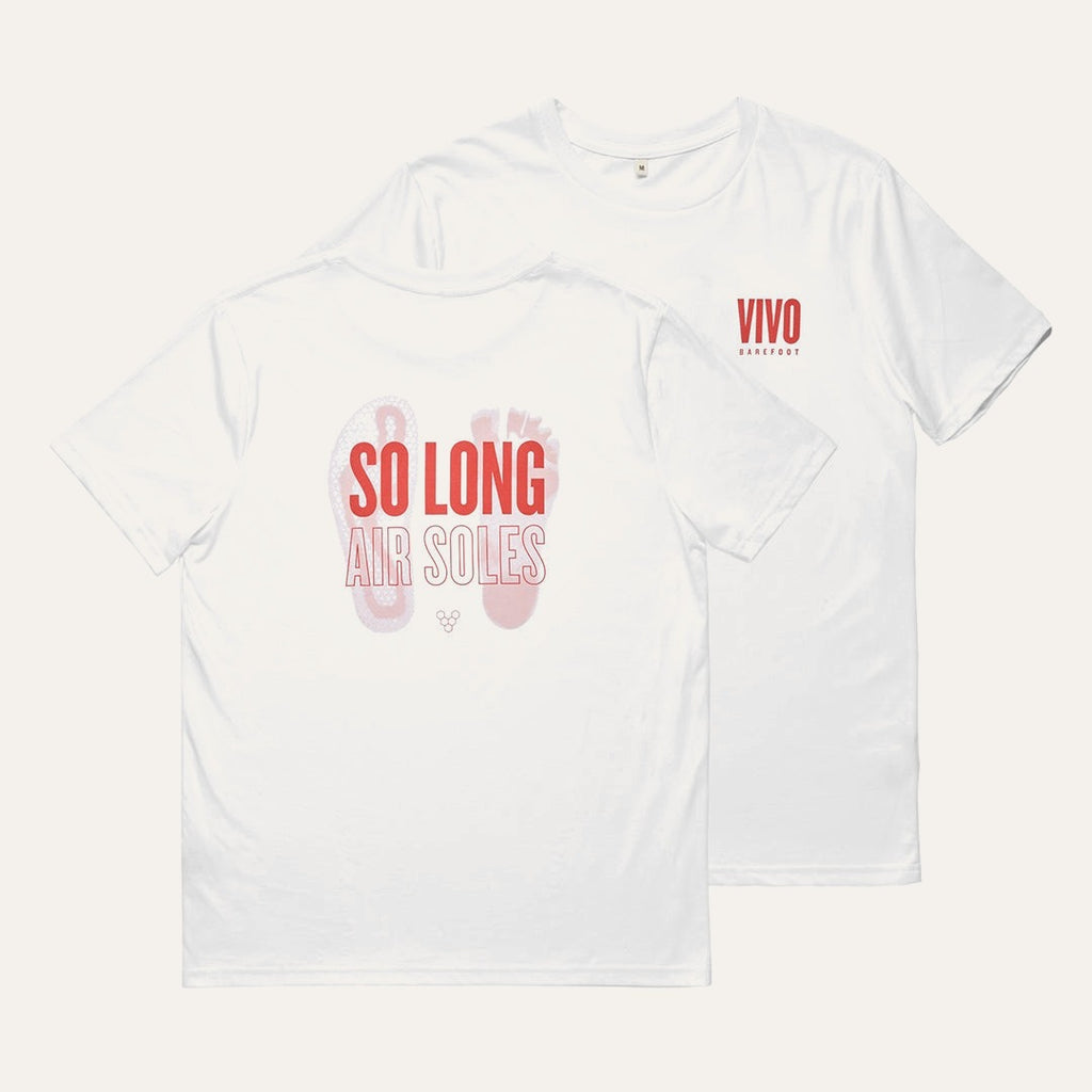 Vivobarefoot So Long Airsoles T-Shirt Unisex - White