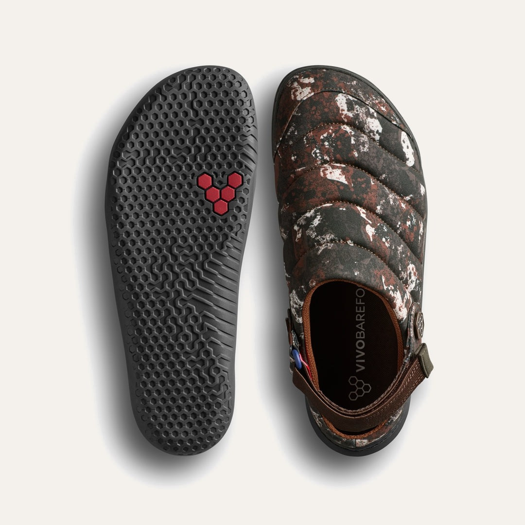 Gobi Wavey Mule Textile Womens - Mole Print