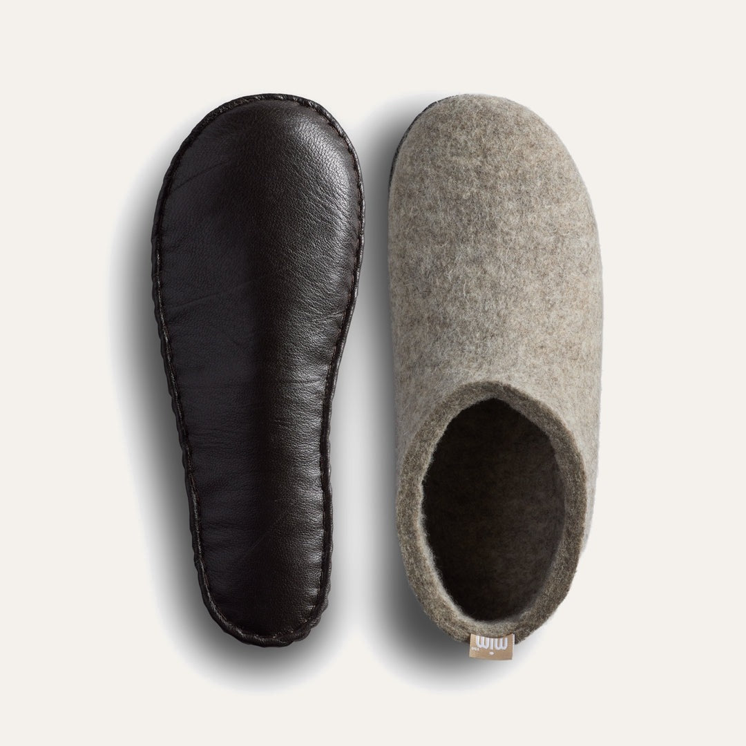 Mim Felt Slipper II Unisex - Grey