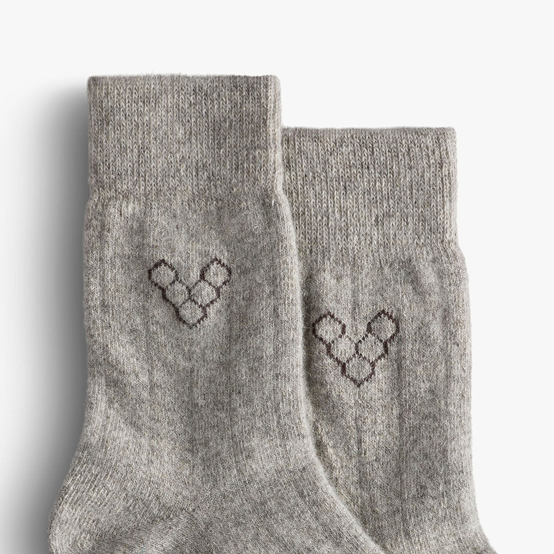 Mim Sheep Wool Thin Sock Unisex - Light Grey