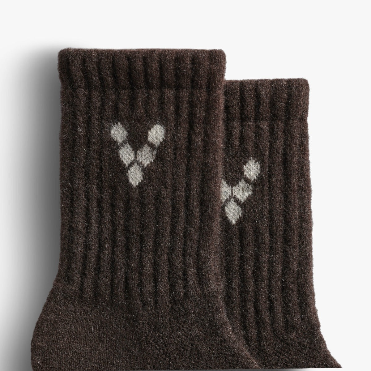 Mim Yak Wool Thick Socks Unisex - Light Brown
