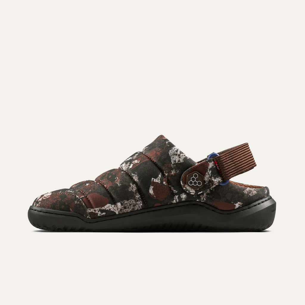 Gobi Wavey Mule Textile Womens - Mole Print
