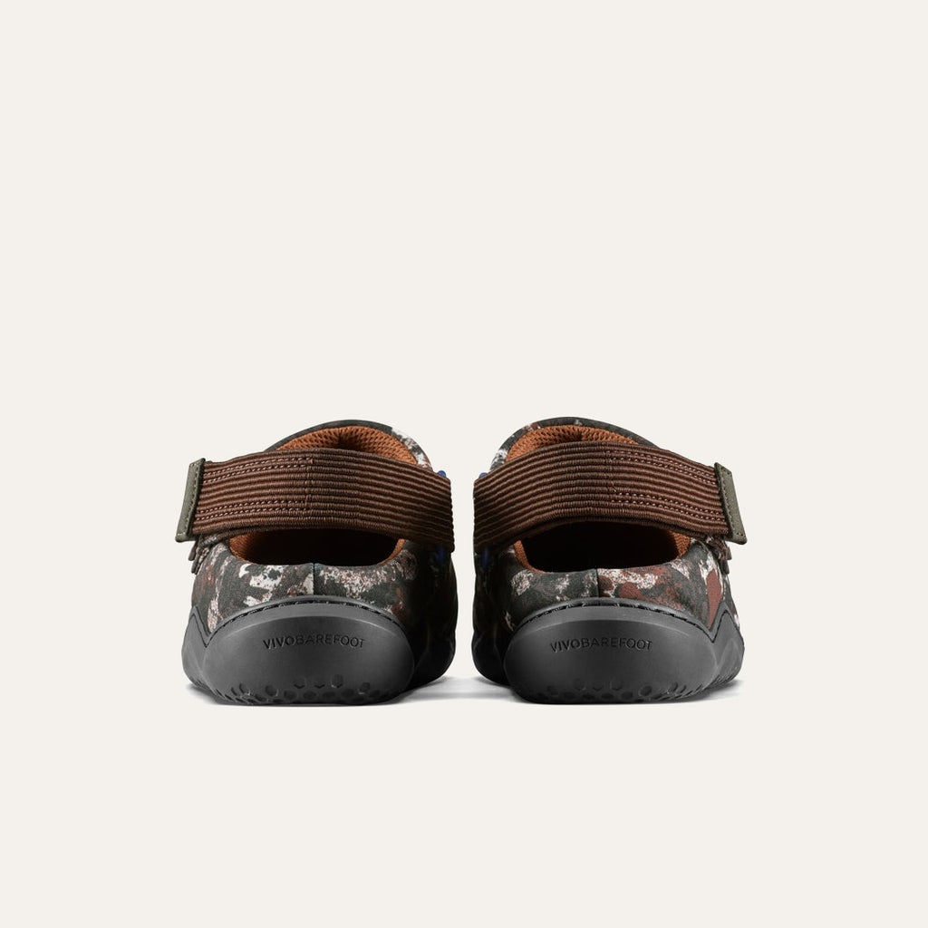 Gobi Wavey Mule Textile Womens - Mole Print