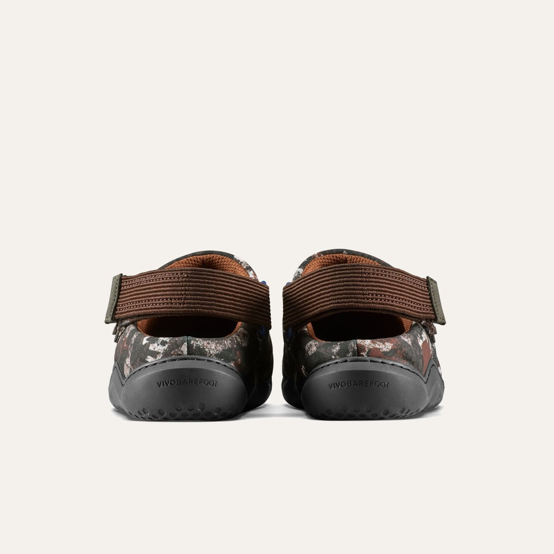 Gobi Wavey Mule Textile Womens - Mole Print