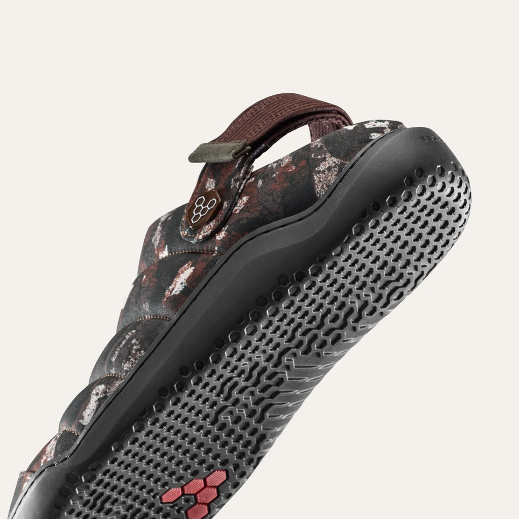 Gobi Wavey Mule Textile Womens - Mole Print